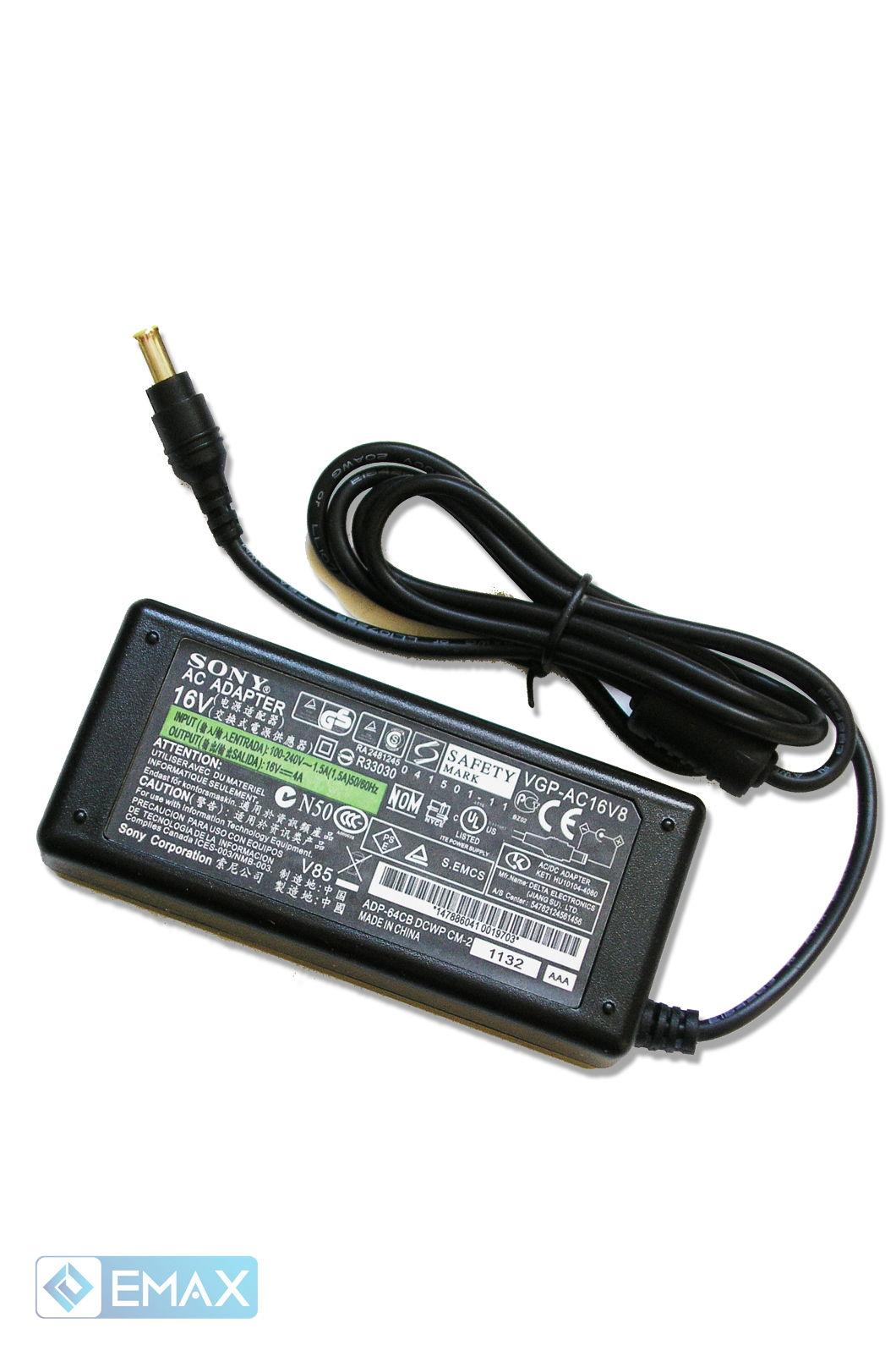 SONY BRANDED USED 65W 16V 4A NOTEBOOK ADAPTER (06M)